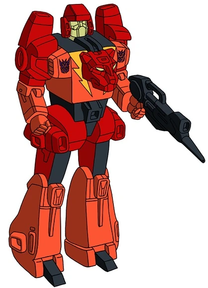 Rampage — G1 cartoon character design, robot mode.
