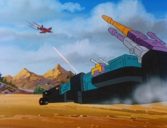 Trypticon deployed as Decepticon City — original US G1 animation, Thief in the Night.